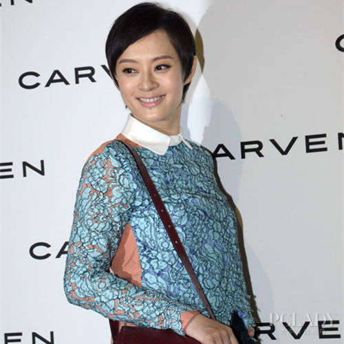 中性短发显帅气 孙俪大片超短发造型爆红