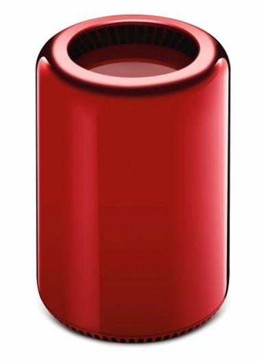 为慈善 苹果设计师设计定制大红色Mac Pro