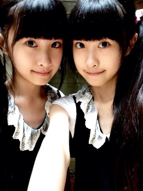 台湾萝莉双胞胎姐妹花 长成标致的一对小美人--