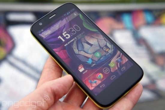 moto+g准备了蓝色,湖蓝色