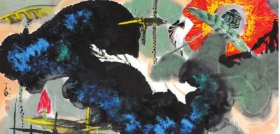 J0010《荷塘花鸟》69×136cm韩天衡该▲作品在苏宁易购上线,起拍价35000元,最终流拍。