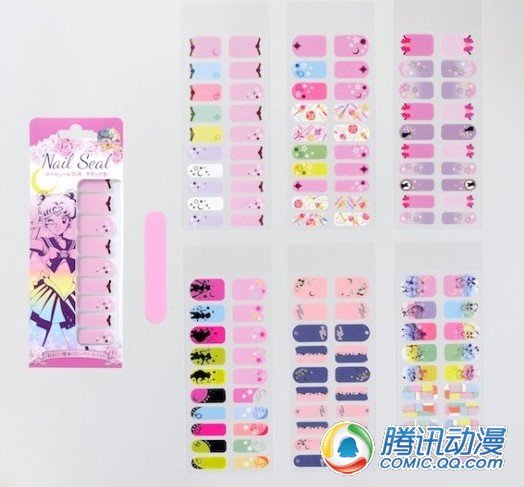 万代推出<em>动画版</em>《<em>美少女战士</em>》美甲贴纸--动漫