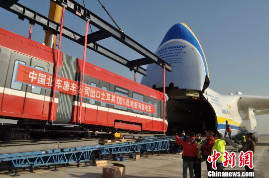 巨无霸飞机载中国造低地板有轨电车将赴土耳其