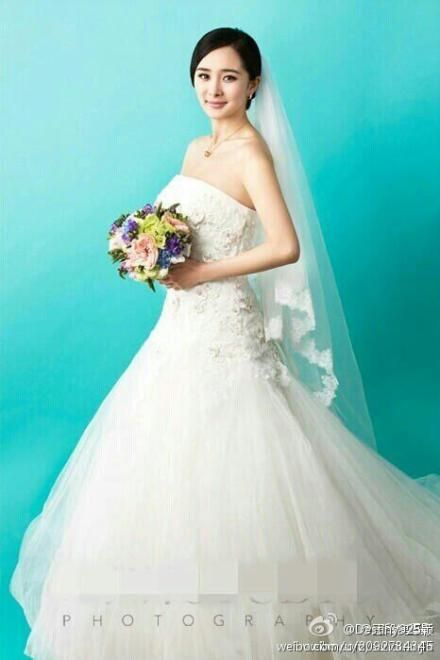 杨幂图片婚纱_杨幂穿婚纱