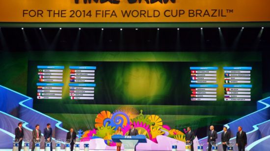 巴西世界杯分组:英意乌陷死亡小组 西荷大战