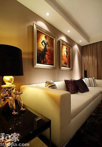 咖啡色营造时尚感 20万装好130平美家