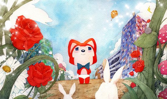 《<em>阿狸</em>的秘密花园》装置展亮相三里屯太古里-