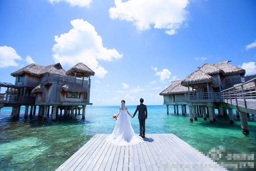 佟丽娅陈思成大溪地大婚 婚礼细节陆续曝光(图