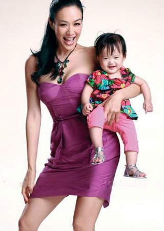 图说钟丽缇家的三公主 大女儿是混血美女(组图