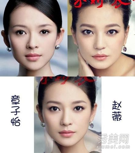 娱乐圈最美女明星+PS合成完美脸型【3】--江西频