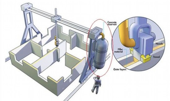 3D打印术:打印232平米楼房 可用水泥混凝土为