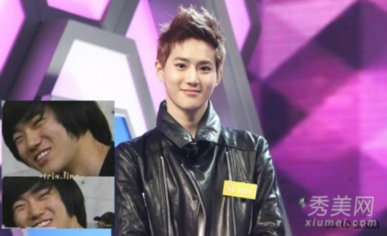 EXO成员疑整容吴亦凡金钟大边伯贤旧照差异