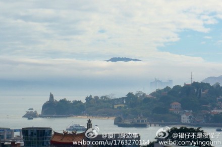 鼓浪屿出现海市蜃楼奇观:一座<em>仙山</em>浮半空【5】