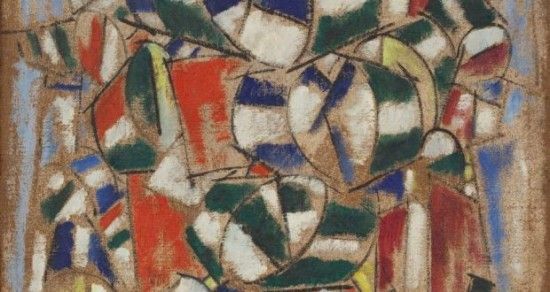 这幅画此前被认为是法国画家费尔南·莱热(Fernand Leger)的画作,但目前被证明是赝品。