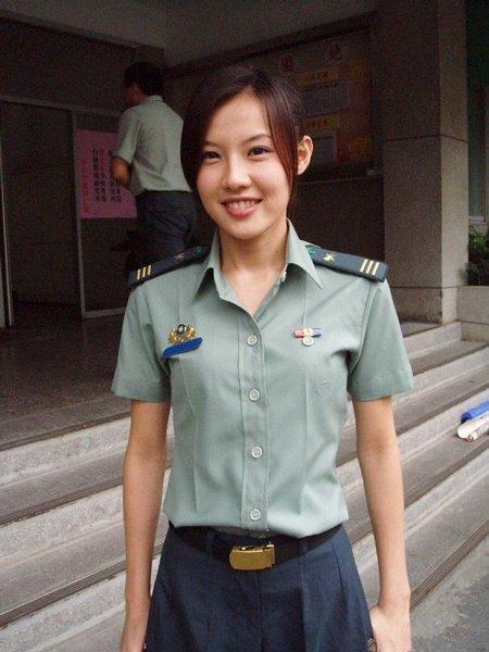 资料图:台军女兵