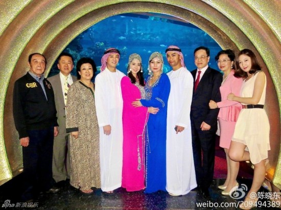 陈晓东12日将迎娶小12岁女友 赴迪拜旅游晒亲