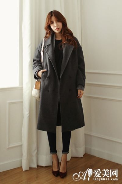 越长越有型 长款毛呢大衣搭配术