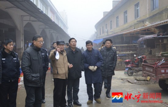 程从春率队检查指导人感染H7N9禽流感防控工