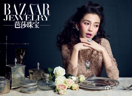 Angelababy杂志复古写真 性感甜蜜(图)