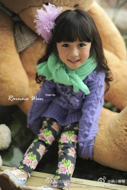 萌版胡一菲完胜王诗龄 背景揭秘私照曝光(图