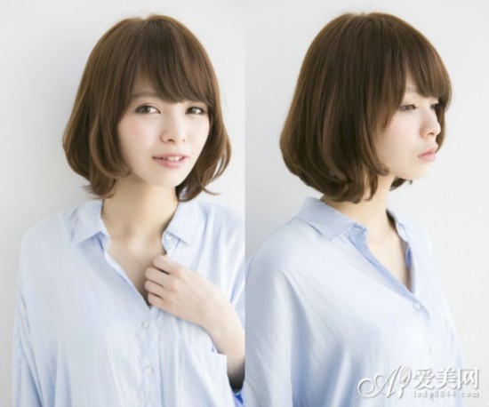 新款<em>女生</em>中<em>短发发型</em>来袭 主打淡雅风【13】--江