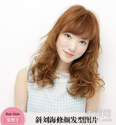 <em>2014</em>清新斜刘海<em>发型</em>图片 <em>时尚</em>修颜最流行【1