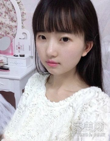 小学生男士照走红可爱少女pk深圳36长发发型刘海性感图片斜图片