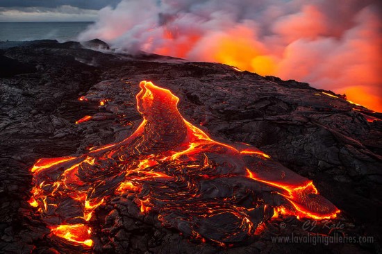 风光摄影:基拉韦厄火山之舞