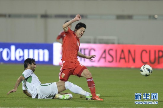 中国男足1:3不敌伊拉克 输球躺进亚洲杯