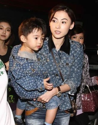 张柏芝和儿子