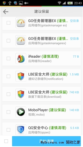 手机瘦身谁最牛?六款主流清理软件横评