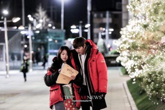 sbs《继承者们》剧组公开了拍摄现场花絮