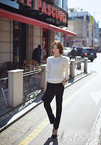 帅气走起 直筒裤伪装完美长腿style- Micro Rea