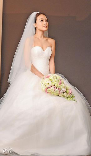 低胸的婚纱_婚纱图片唯美(2)
