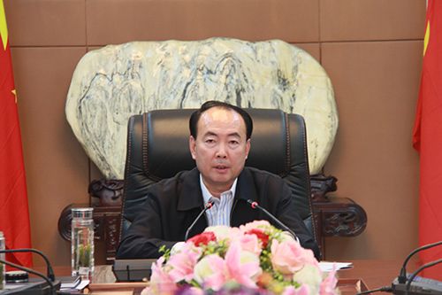 灵璧县委书记唐庆明主持召开县委书记办公会议