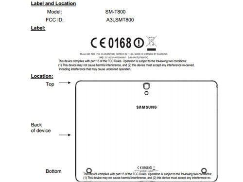 AMOLED屏 三星SM-T800配置曝光