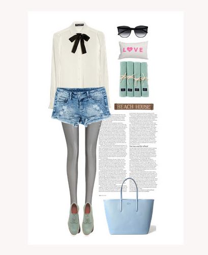 女士<em>衬衫</em>牛仔<em>短裤</em>搭配 <em>休闲</em>文艺范超抢眼【3】