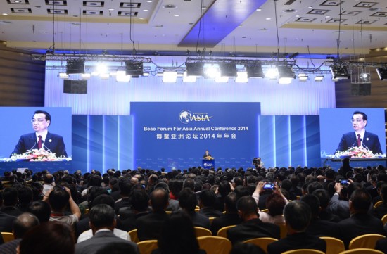 李克强出席博鳌亚洲论坛2014年年会开幕式并