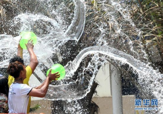 数万人欢度泼水节 互祝吉祥