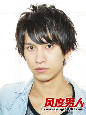 日风男士短发之个性烫染设计