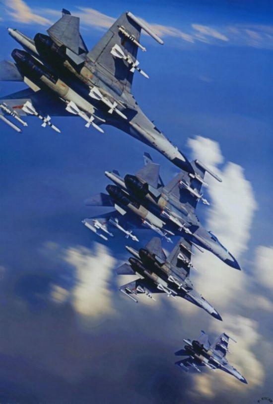 中国空军拥有三代以上战机达10种 排世界第二【4】