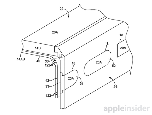 苹果新专利 iPhone屏幕可拓展至旁边面 