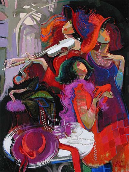 俄罗斯女画家艾琳·谢里油画作品欣赏