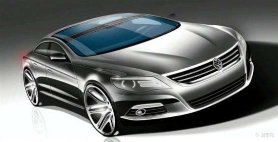 全新大众CC设计方案曝光 或采用溜背设计
