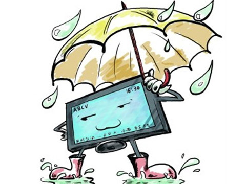 天气潮湿 如何避免家电黑屏现象
