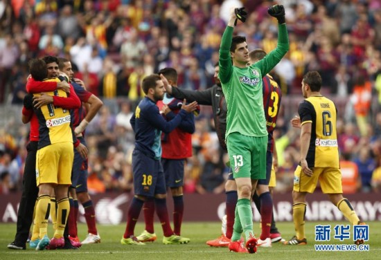 西甲:马竞逼平巴萨 18年后再夺冠