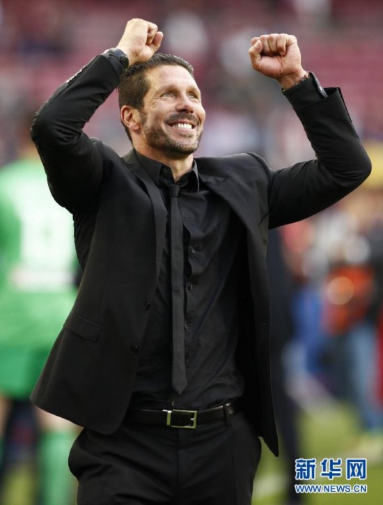 西甲:马竞逼平巴萨 18年后再夺冠