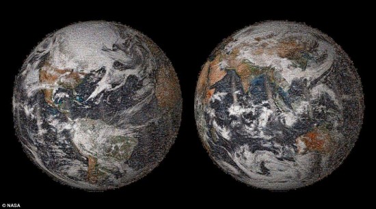 3.6万余张网友自拍照拼成太空地球图