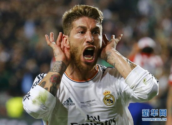 皇马4比1逆转马竞 夺得欧冠冠军