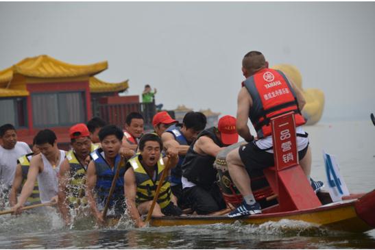 常德柳叶湖2014年同心杯龙舟赛开桨